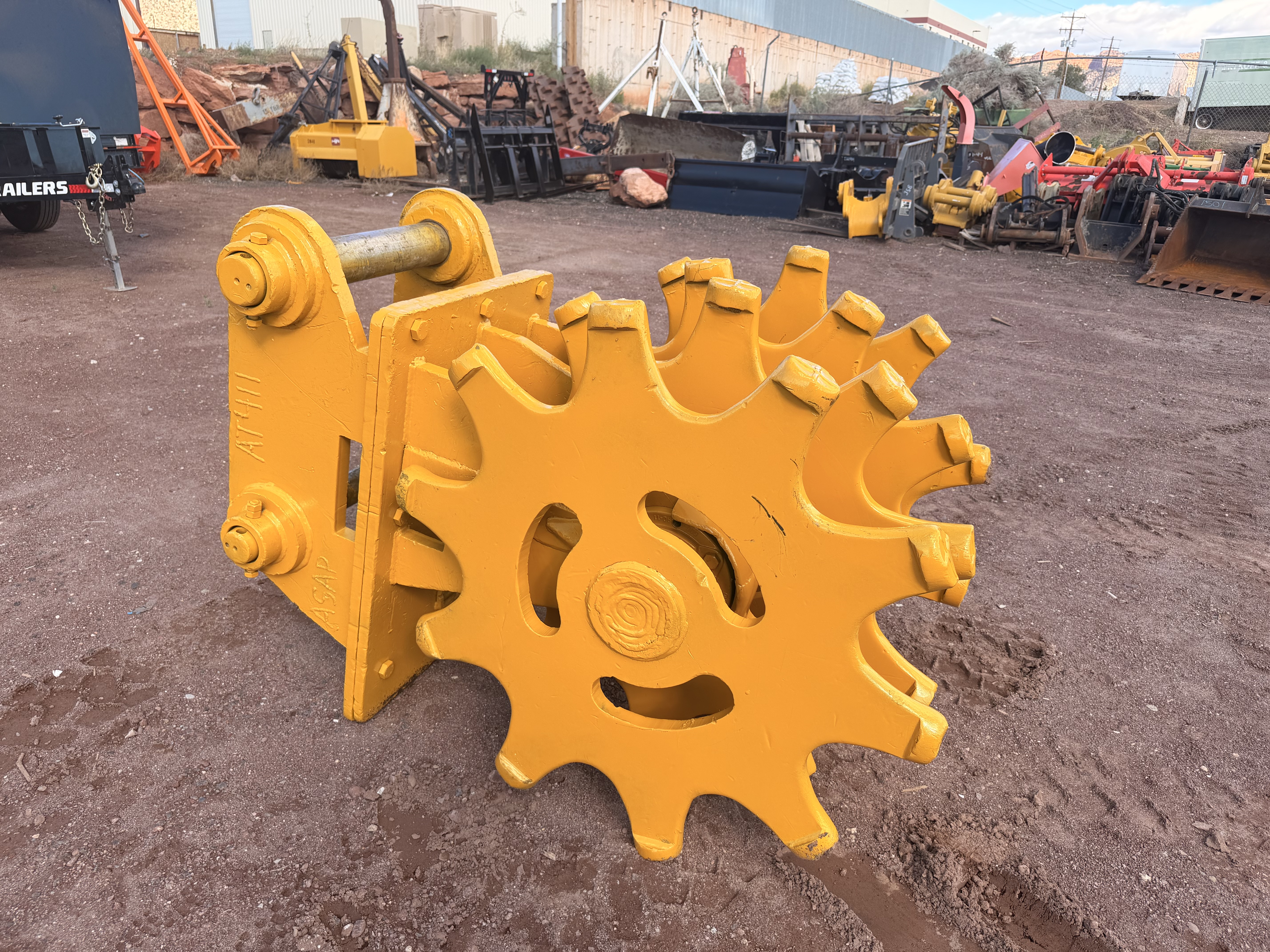 Used 36" Excavator Compaction Wheel