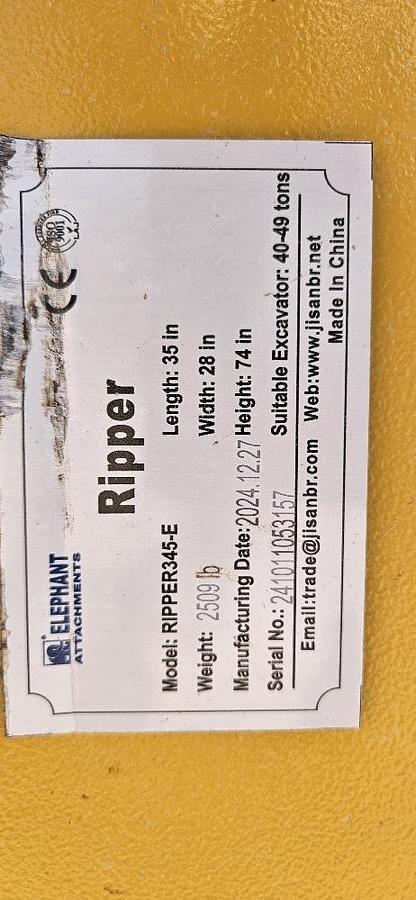 Cat 345 Excavator Ripper