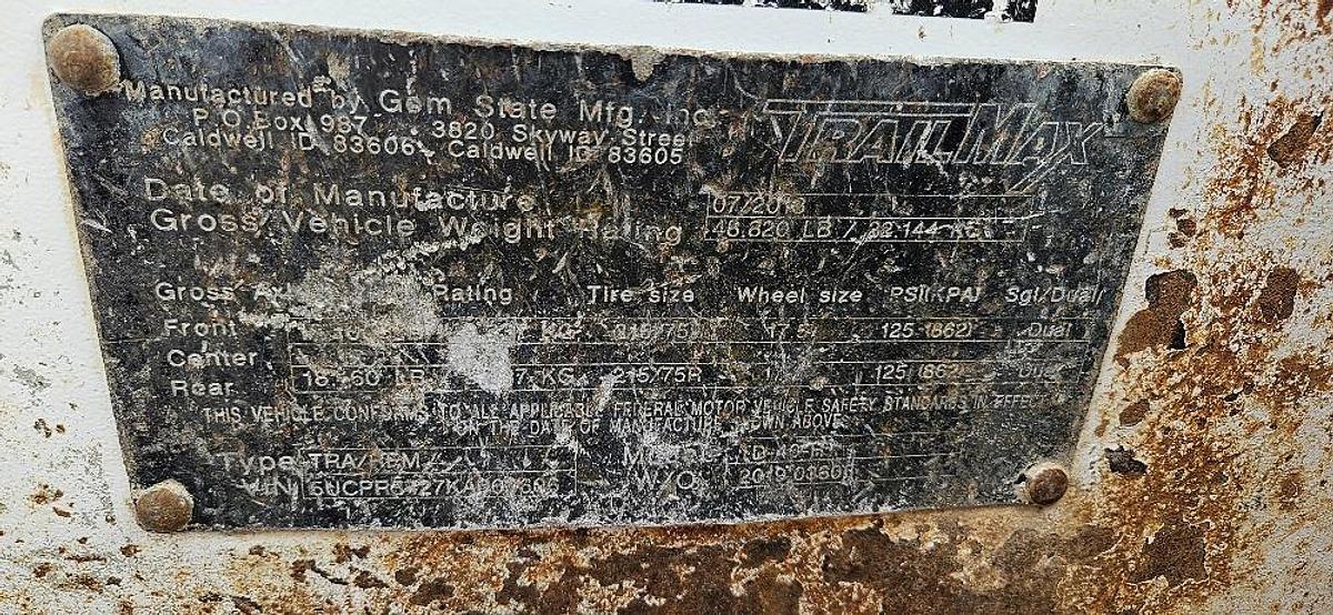 Used 2018 Trailmax Equipment Trailer