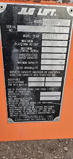 Used 2003 JLG 45' Boom Lift