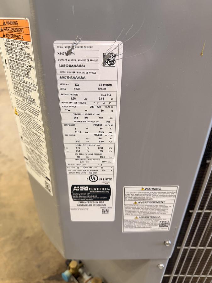 Used 2T 15 SEER A/C UNIT