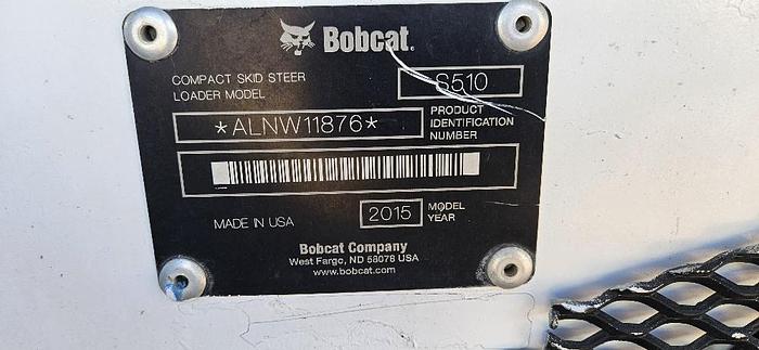 Used 2015 Bobcat Skid Steer S510