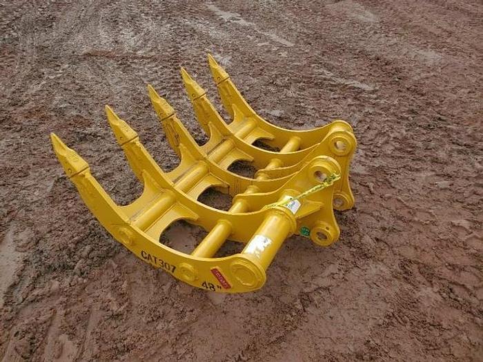 48" Excavator Rake