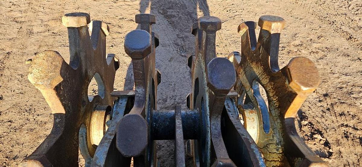 Used 36" Excavator Compaction Wheel