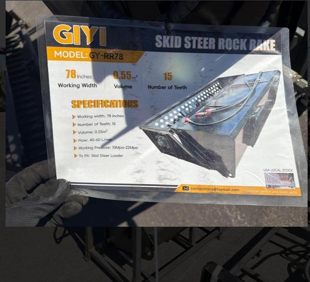 NEW!! Skid Steer Power Rake