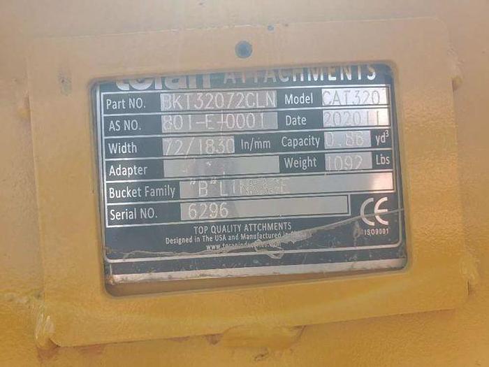 72" Excavator Grading Bucket