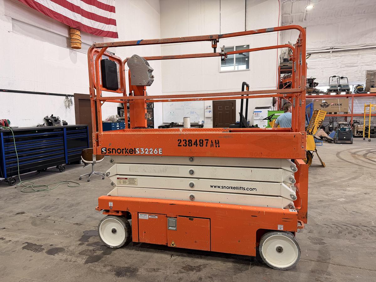 Used 2019 Snorkel S3226E Scissor Lift