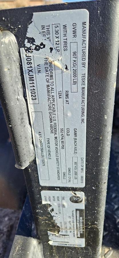 Used 2018 Toro TRX16 Walk Behind Trencher