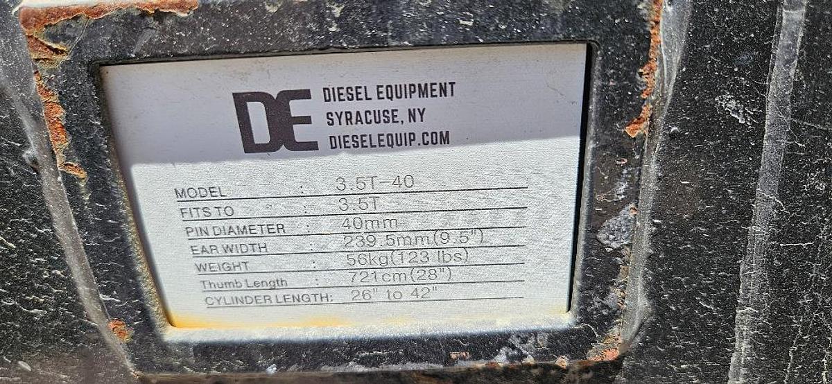 Mini Excavator Thumb