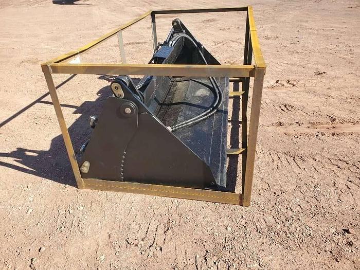 Used Others Four Way Skid Steer Bucket :Misc. Skid Steer Attachment