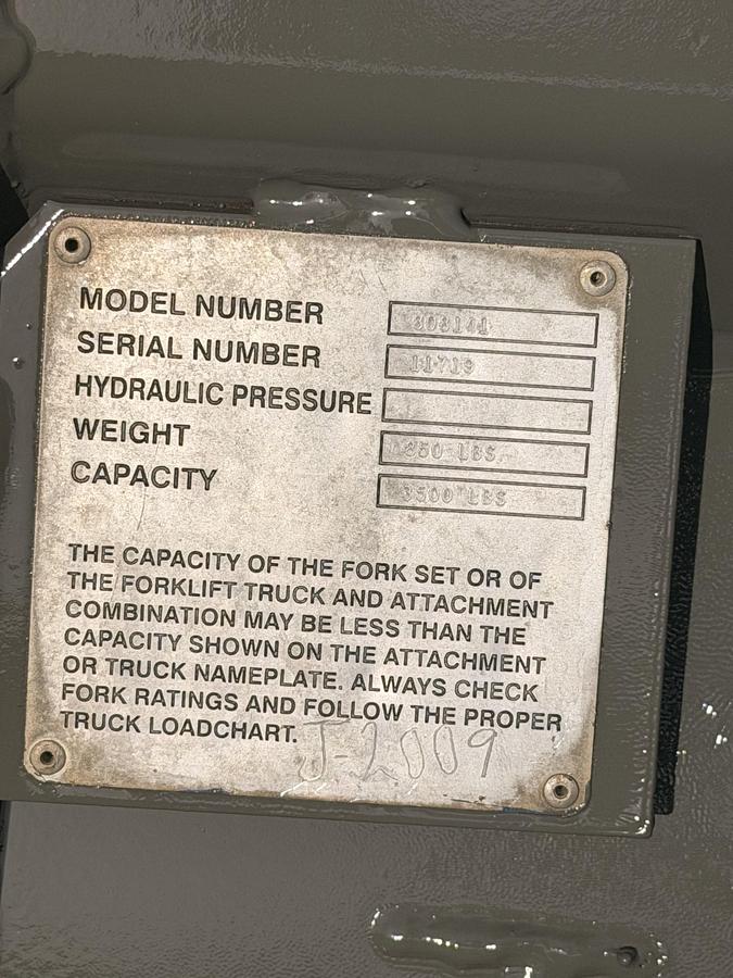 Used 8' Telehandler Bucket