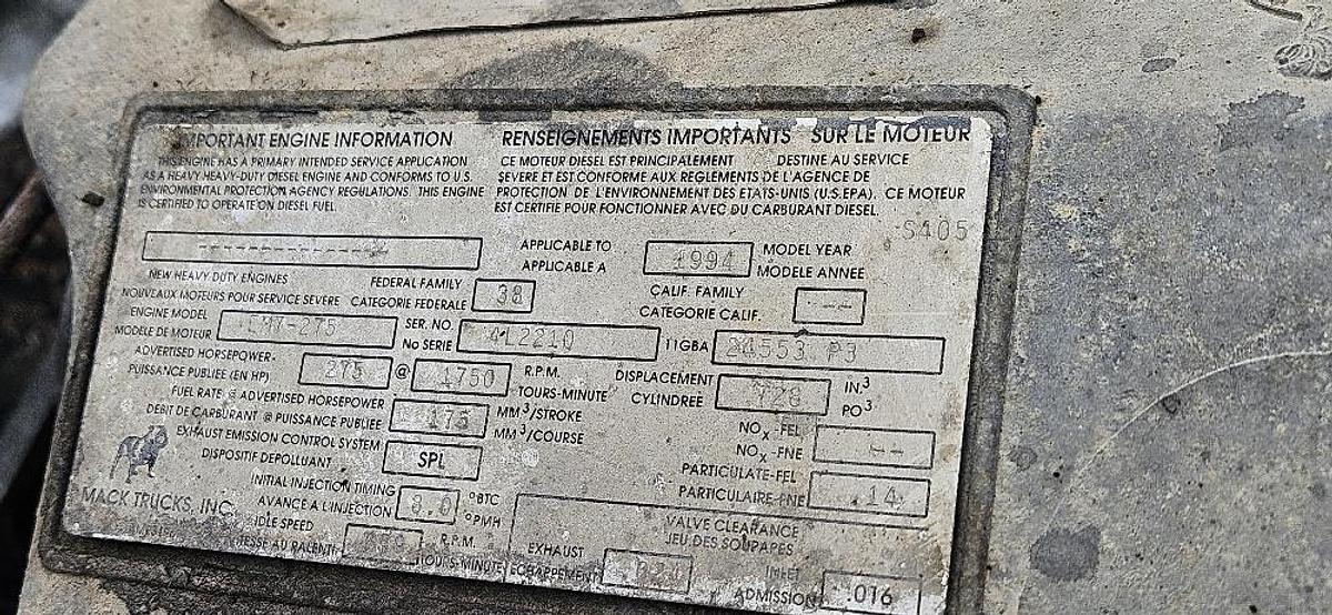 Used Mack Dumpster Truck