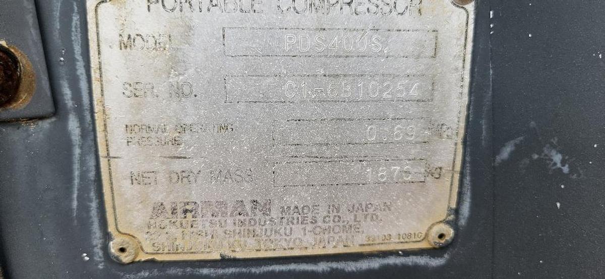 Used Air Compressor 400 CFM