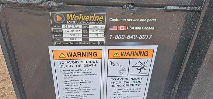 72" Skid Steer Grapple Bucket