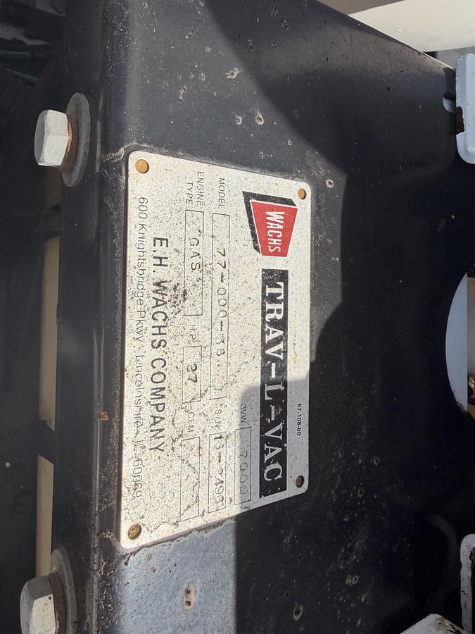 Used 2016 WACHS Trav-L-Vac Trailer
