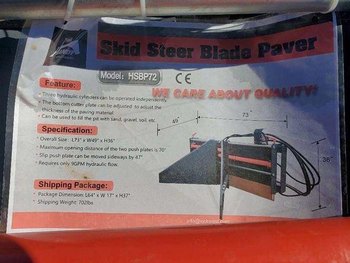 Skid Steer Blade Paver