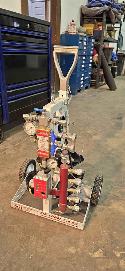 Used Dual Tank Supply Wheel Cart