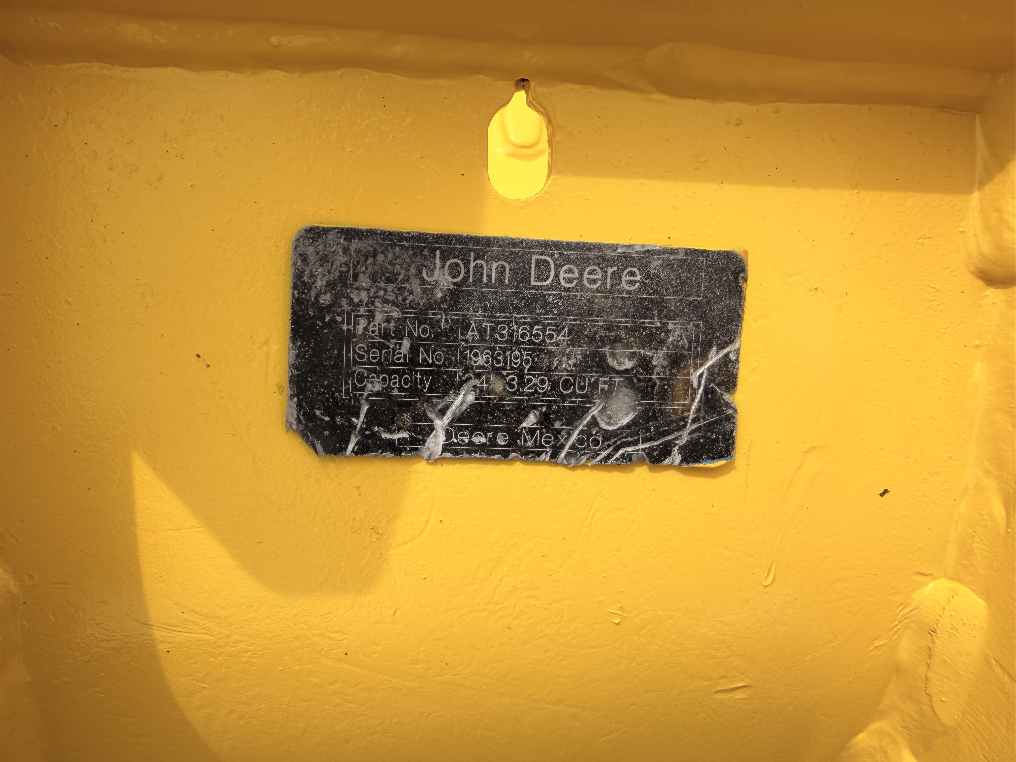 Used 24" John Deere Mini Excavator Bucket