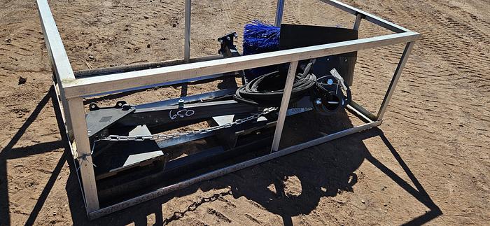 Used Skid Steer Feed Bunk Sweeper Attachment