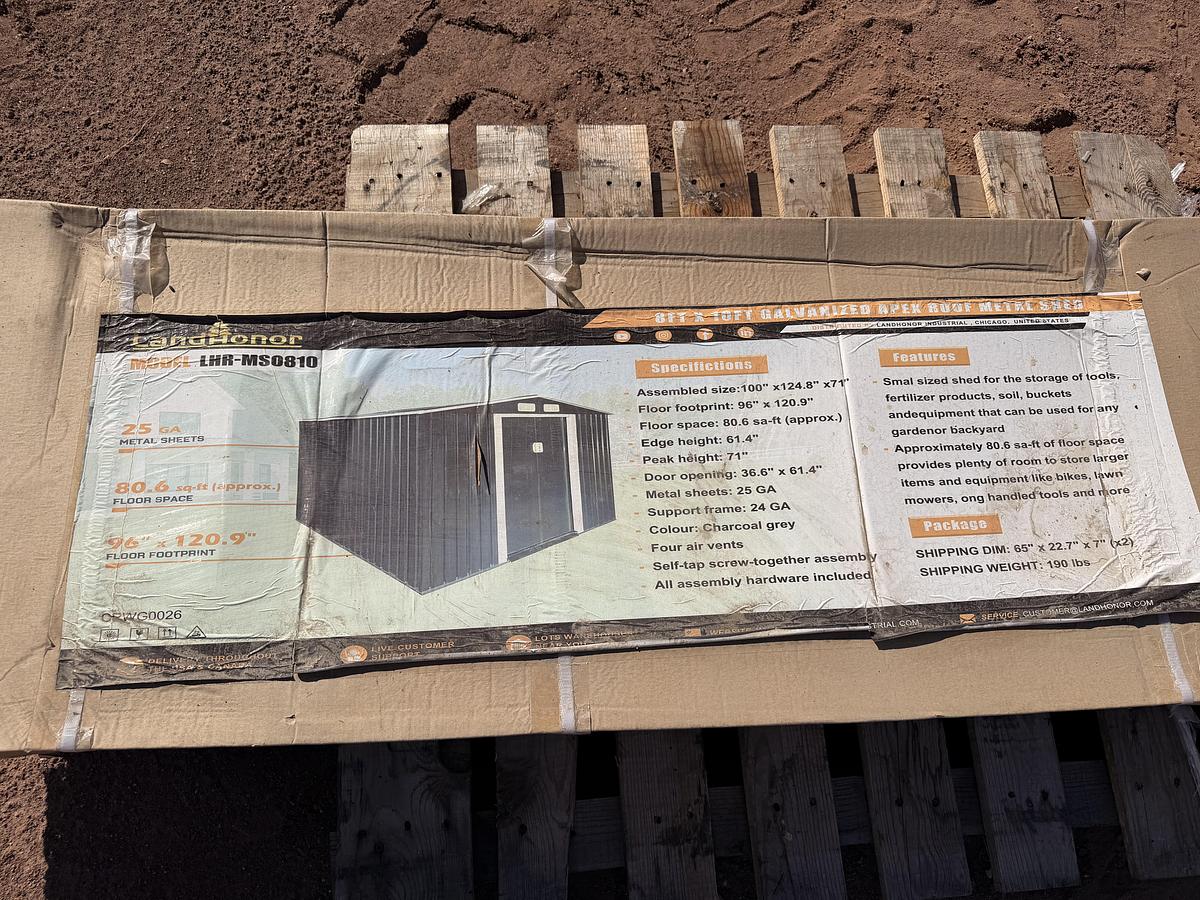 Used 8ftx10ft Metal Shed