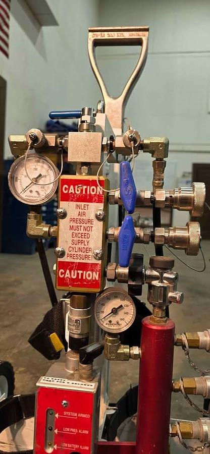 Used Dual Tank Supply Wheel Cart