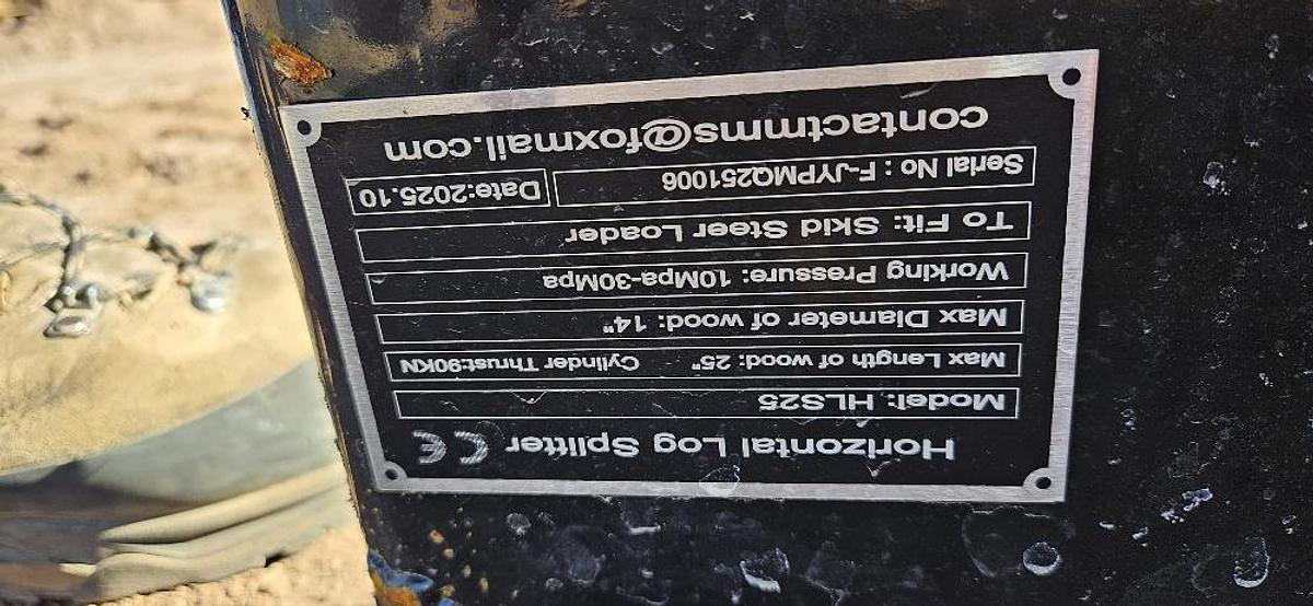 Skid Steer Wood Splitter