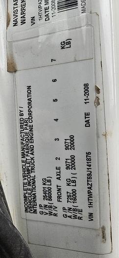 Used 2009 International 7500 Water Truck