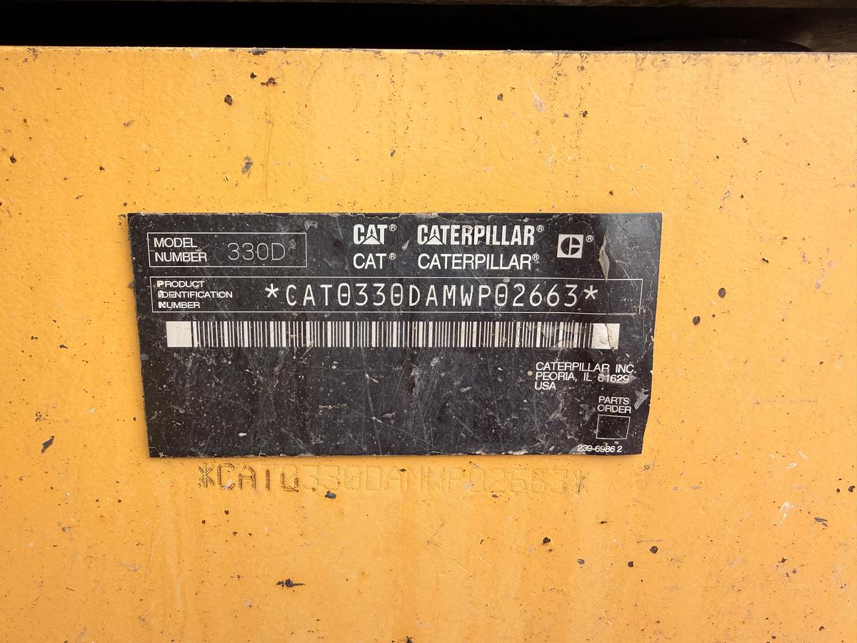 Used 2009 CAT 330D Excavator 