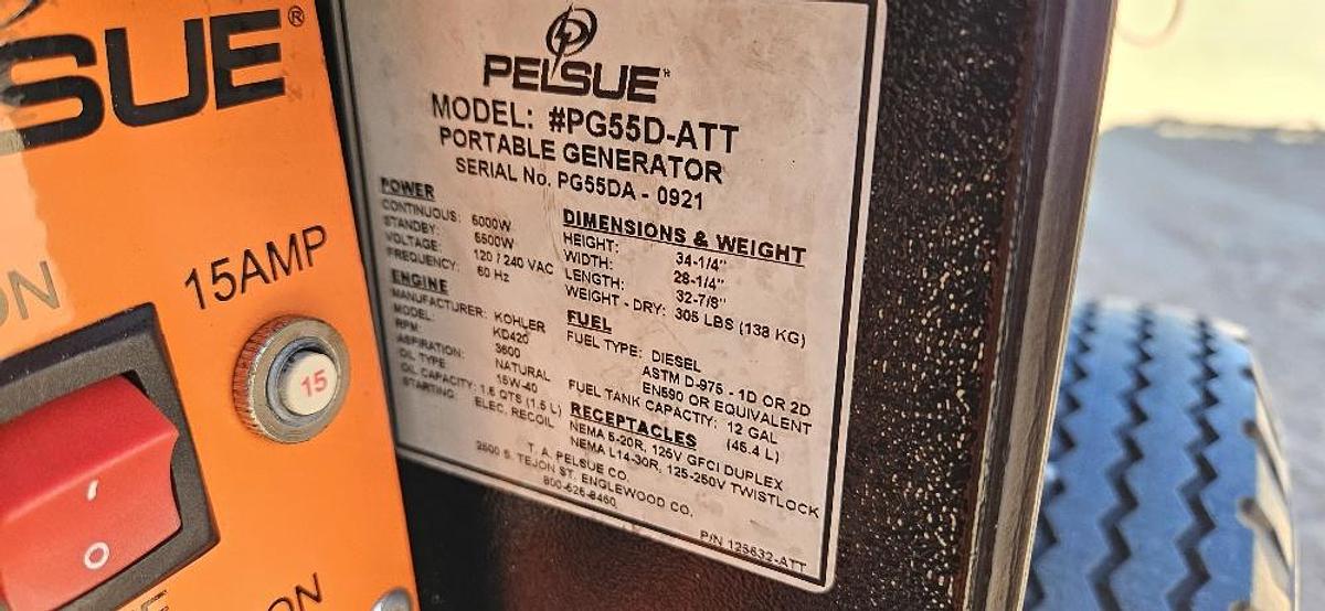 Used Koler 5500 Watt Generator