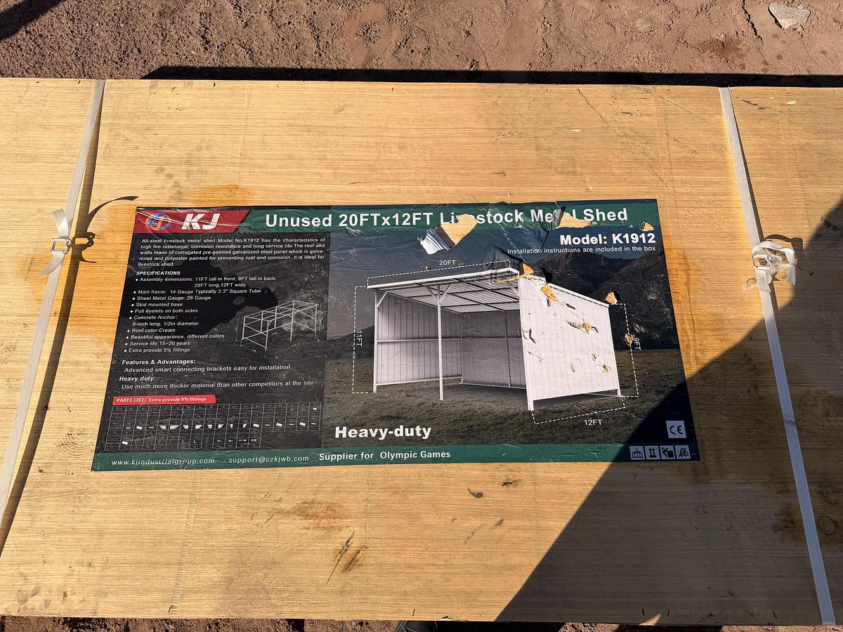 Used 20ftx12ft Livestock Metal Shed