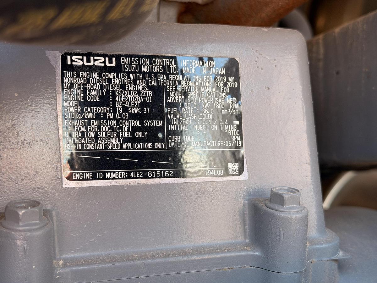 Used 2019 Allmand 25 KVA/30 kW Generator