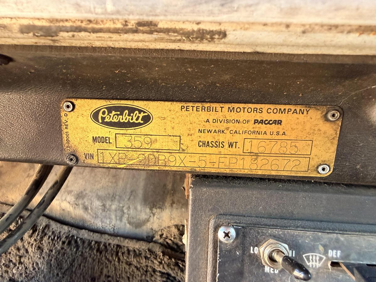 Used 1985 359 Peterbilt & 1997 Load King Equipment Trailer