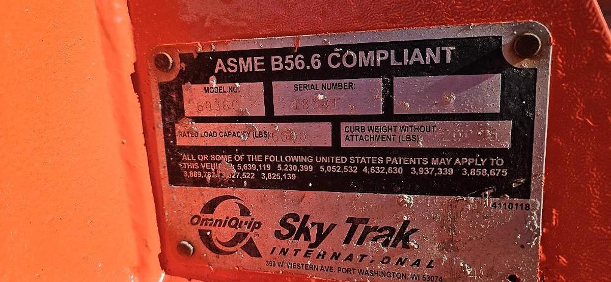 Used 2003 Skytrak 6034 Telehandler