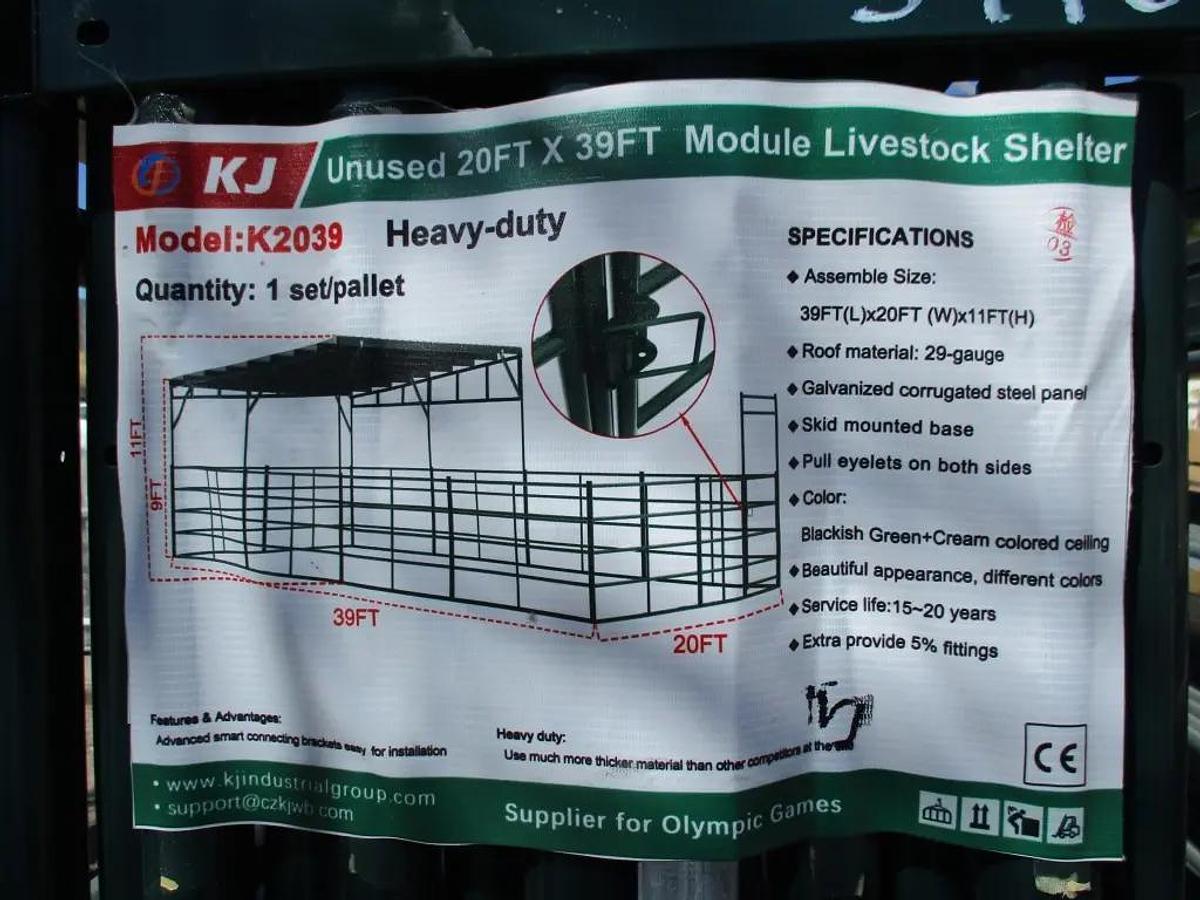 39' x 20' Module Livestock Shelter 