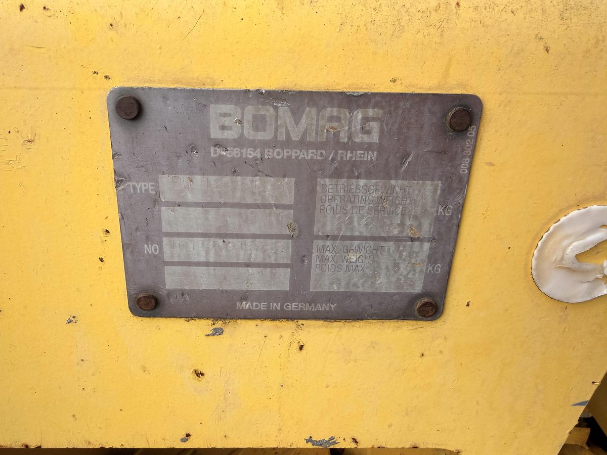 Used 2004 48" Bomag Double Drum Roller