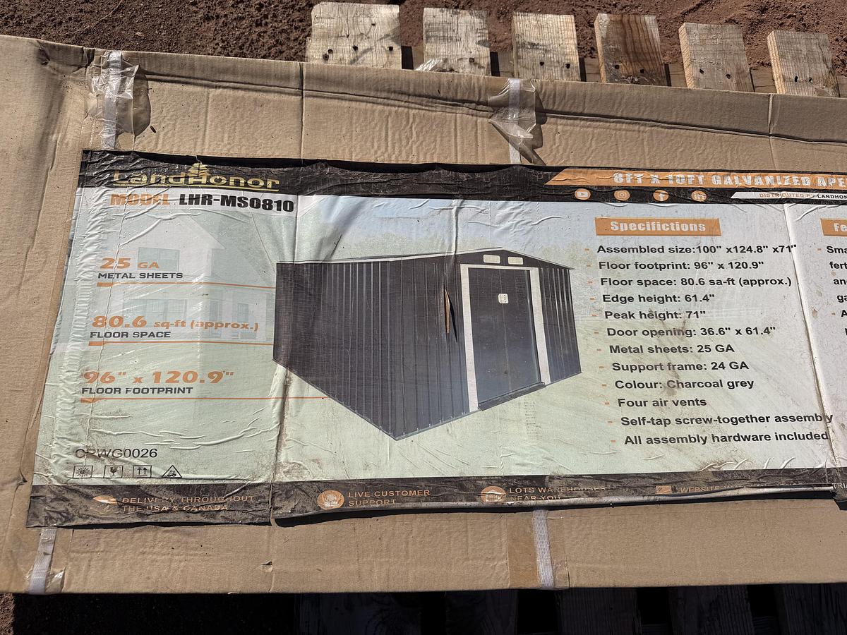 Used 8ftx10ft Metal Shed