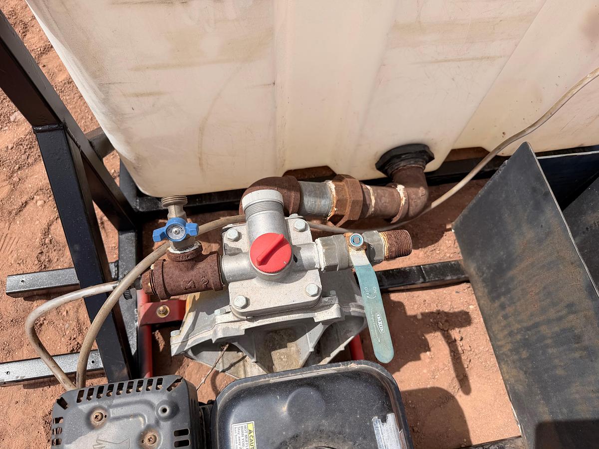 Used Water Tank Skid With Pump