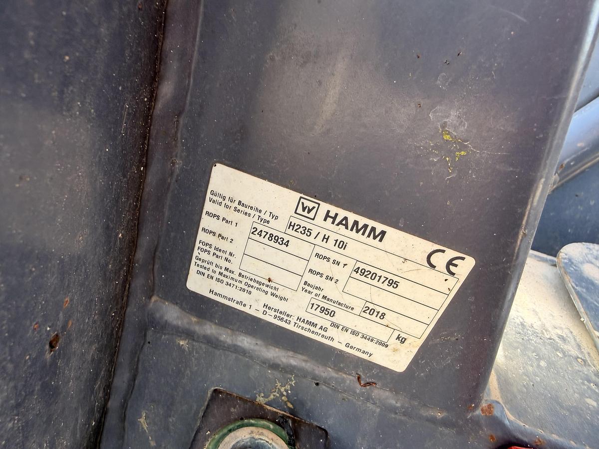 Used 2018 Hamm Smooth Drum Roller