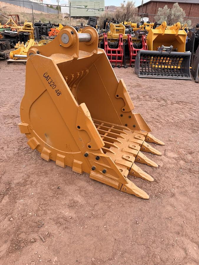 48" Excavator Skeleton Bucket With Teeth
