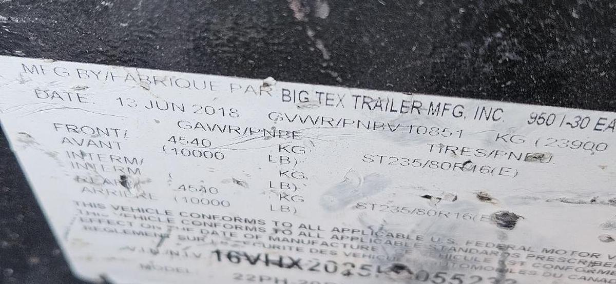 Used 2019 Big Tex 22PH HD 25 ft Trailer