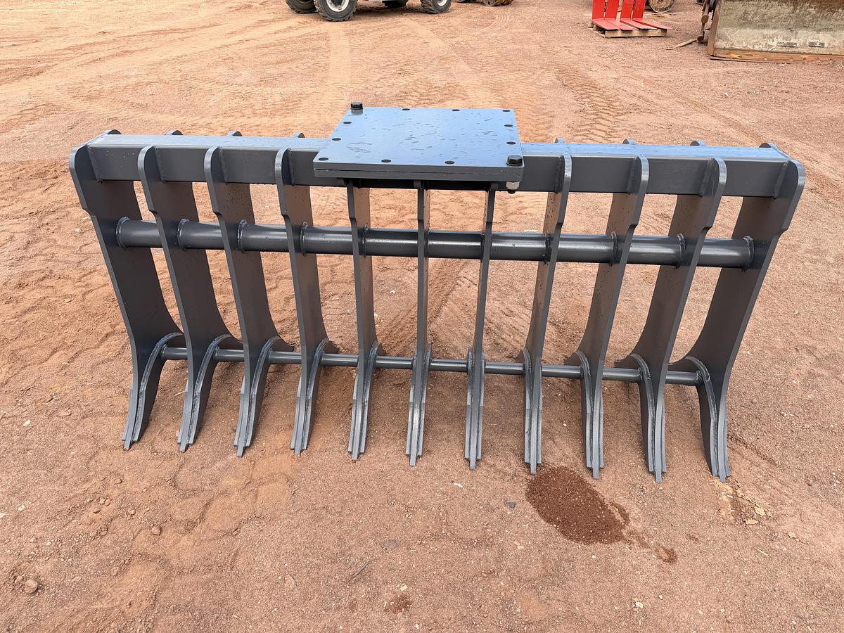 72" Excavator Root Rake
