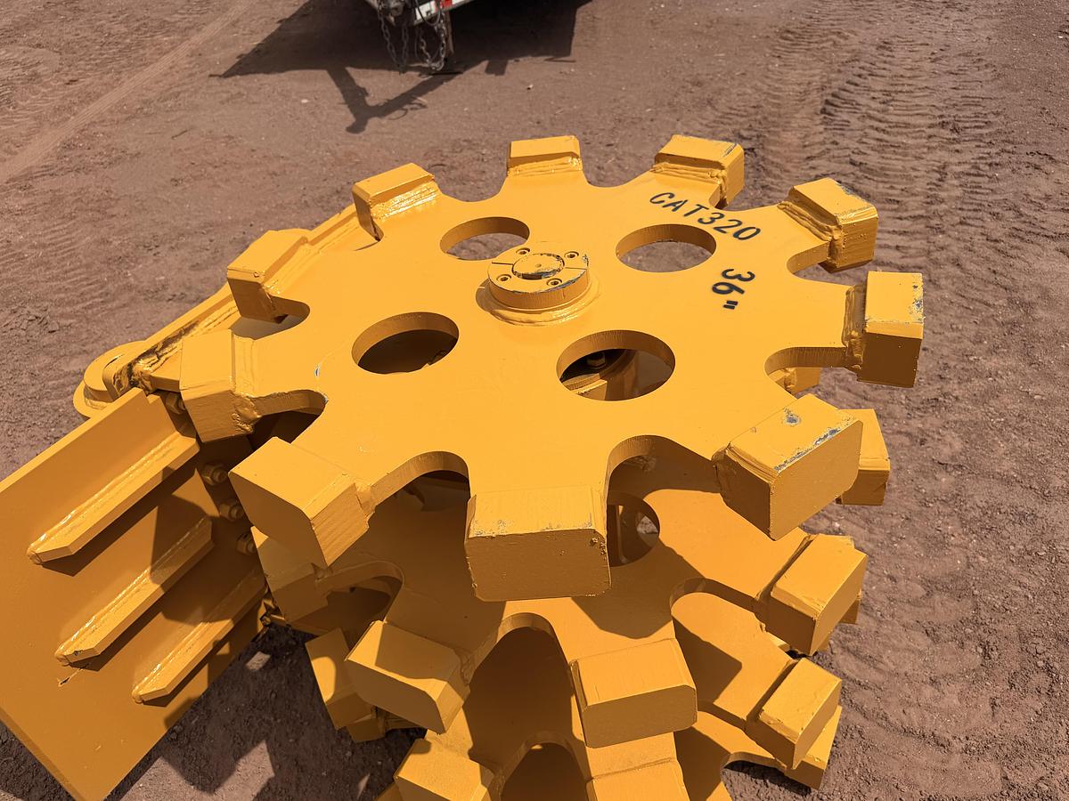 Used 36" Excavator Compaction Wheel
