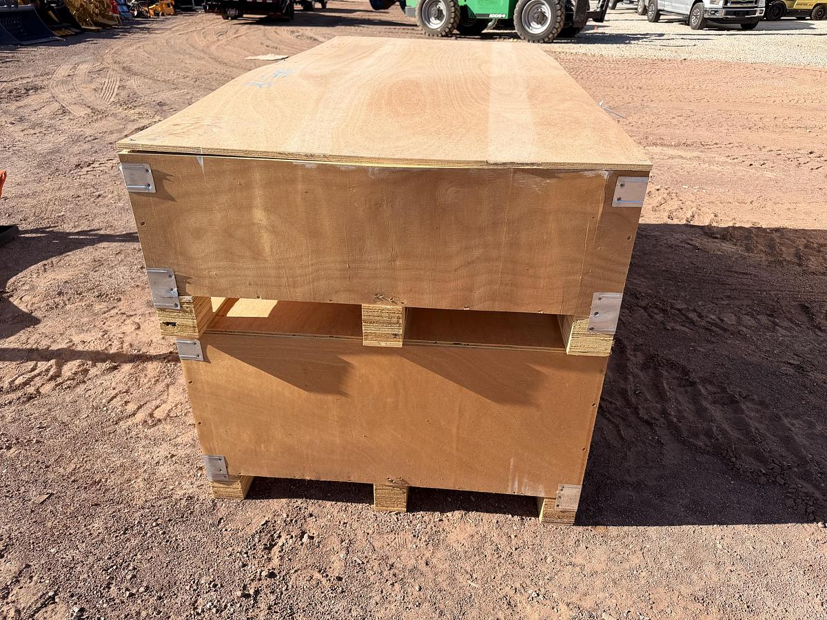 Used 42'x 26' Metal Garage Building—Ivory+Brown