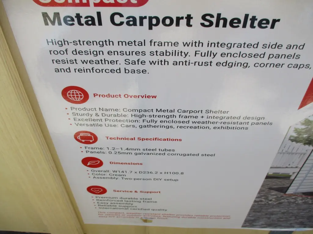 12' x 20' Steel Carport
