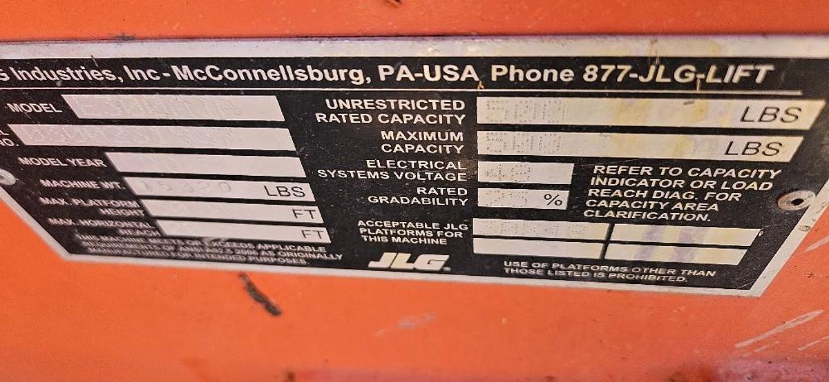 Used 2017 JLG Electric Boom Lift