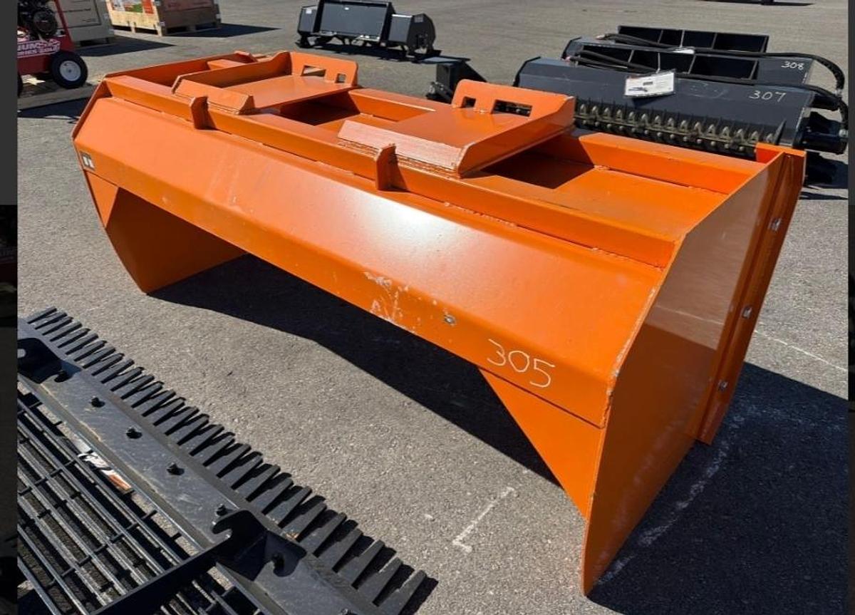 Used 96" Skid Steer Snow Pusher