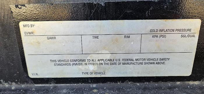 Used 2007 Side Dump Industries Trailer