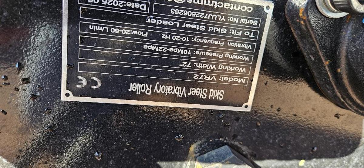 72" Skid Steer Roller Compactor