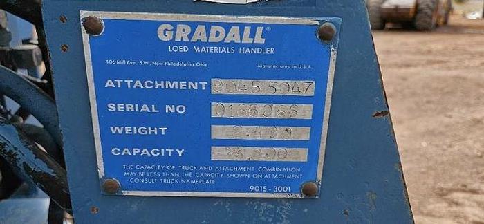 Used Gradall Forklift Panel Handler