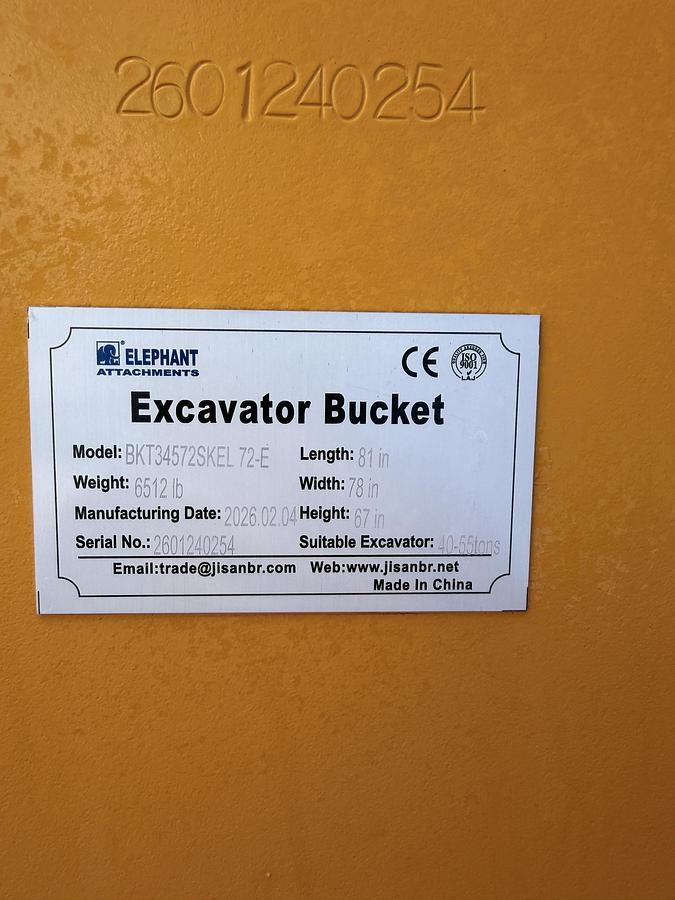 78" Excavator Skeleton Bucket With Teeth